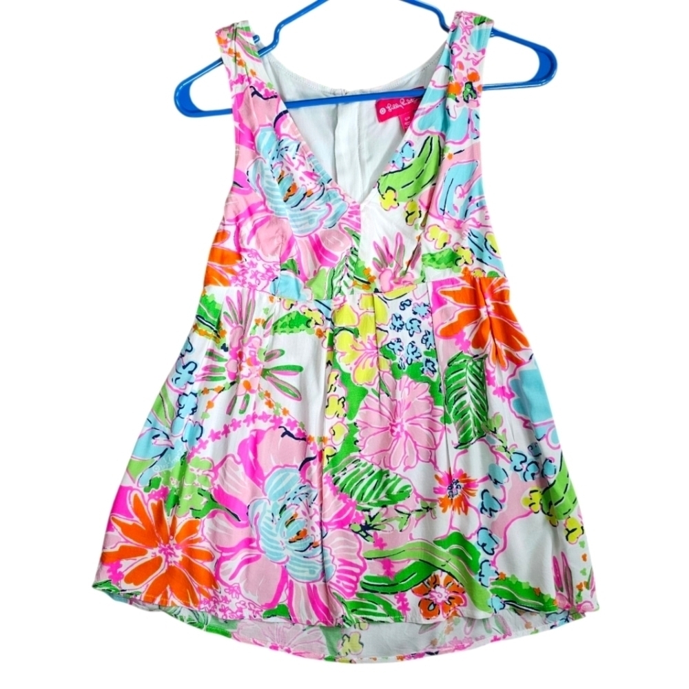 Lilly Pulitzer Floral V-Neck Top
